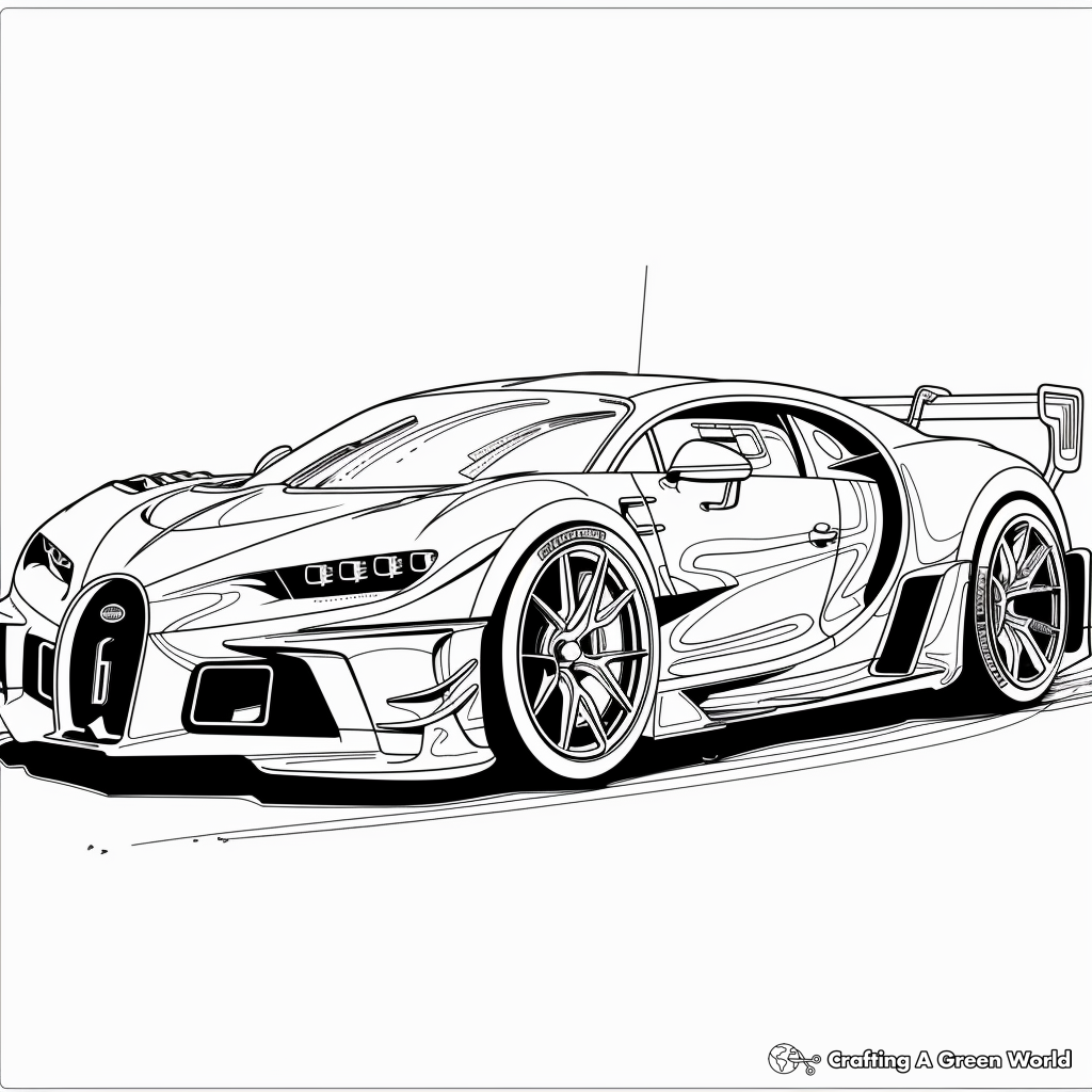 Bugatti Coloring Pages Free Printable 
