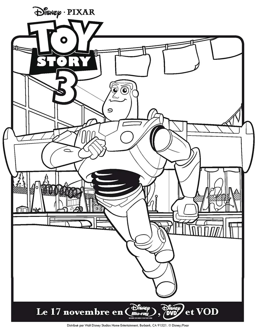 Buzz Lightyear To Infinity And Beyond Toy Story Coloring Pages