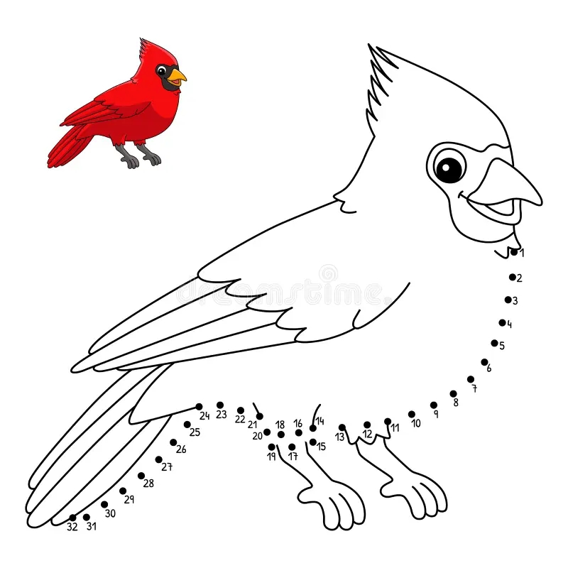 Printable Cardinal Coloring Page