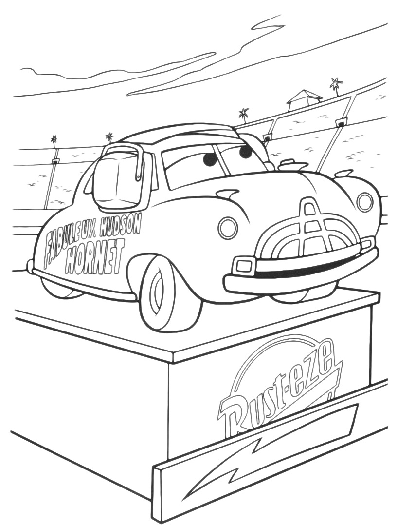 Cars Doc Hudson Gives Advice To Lightning McQueen During The Race Cars Doc Hudson Gives Advice To Lightning McQueen During The Race