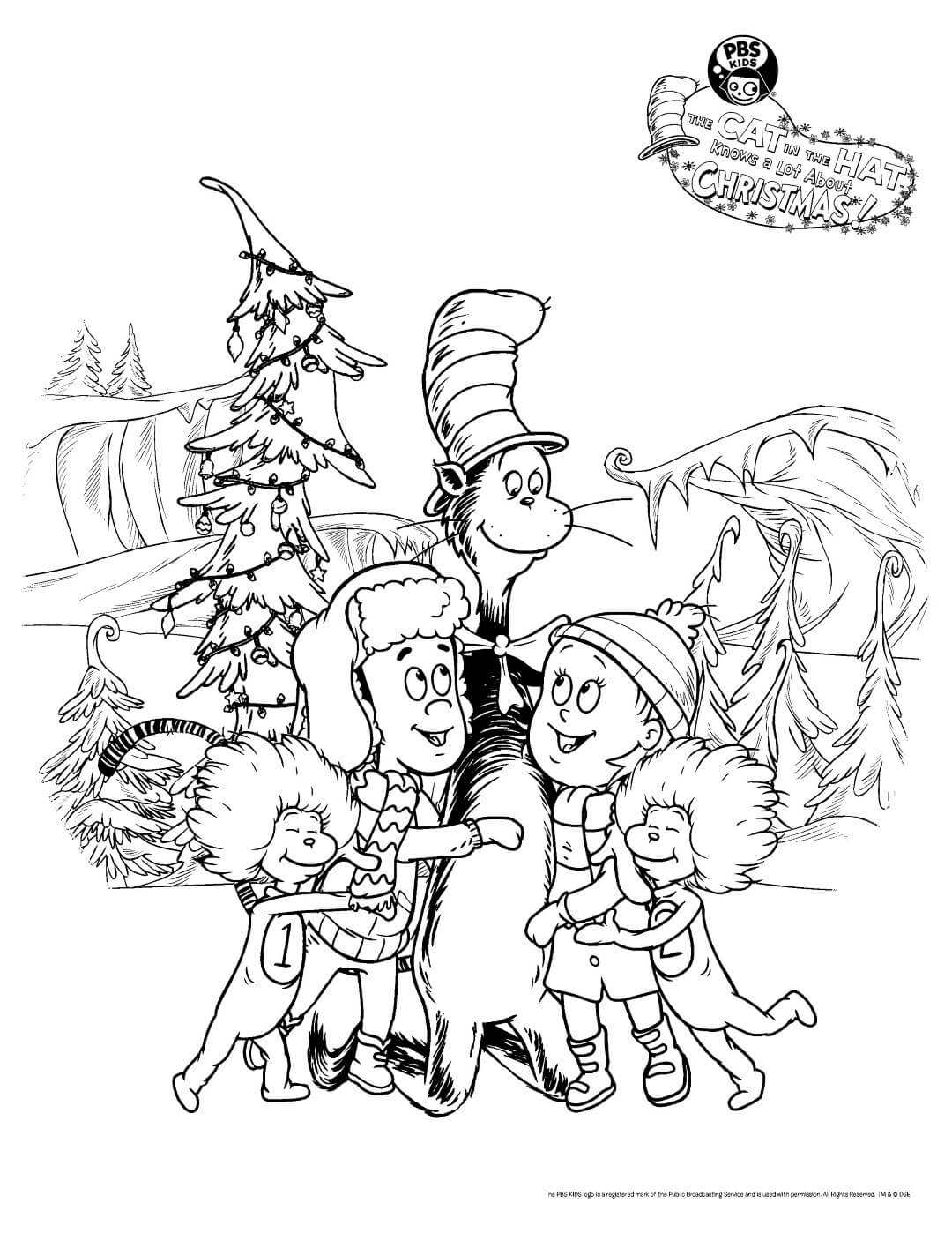 Cat In The Hat Coloring Pages Printable Coloring Pages FREE