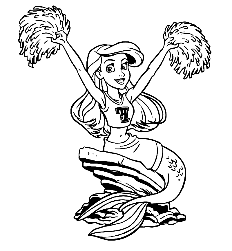 Free Cheerleader Coloring Pages Free Cheerleader Coloring Pages