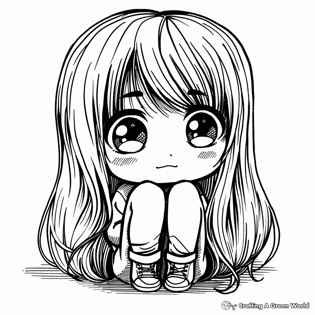 Chibi Coloring Pages Printable