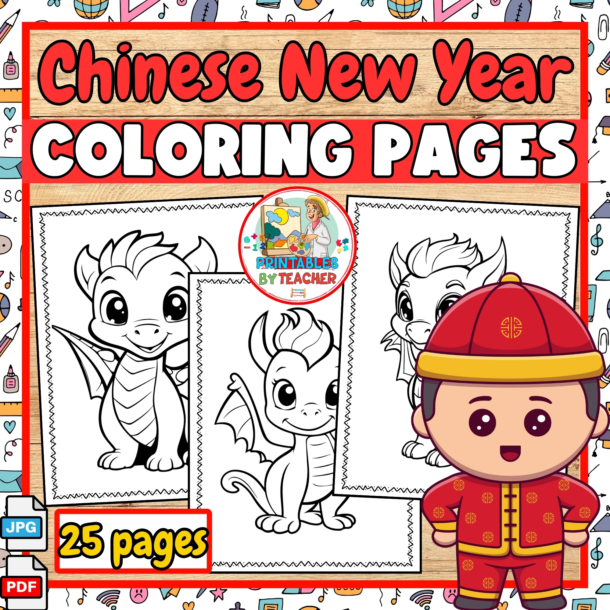Free Lunar New Year Coloring Pages