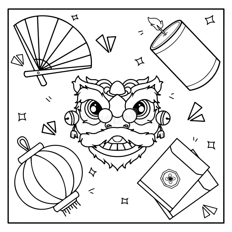 Chinese New Year Coloring Page Stock Illustrations 453 Chinese New Year Coloring Page Stock Illustrations Vectors U0026 Clipart Dreamstime