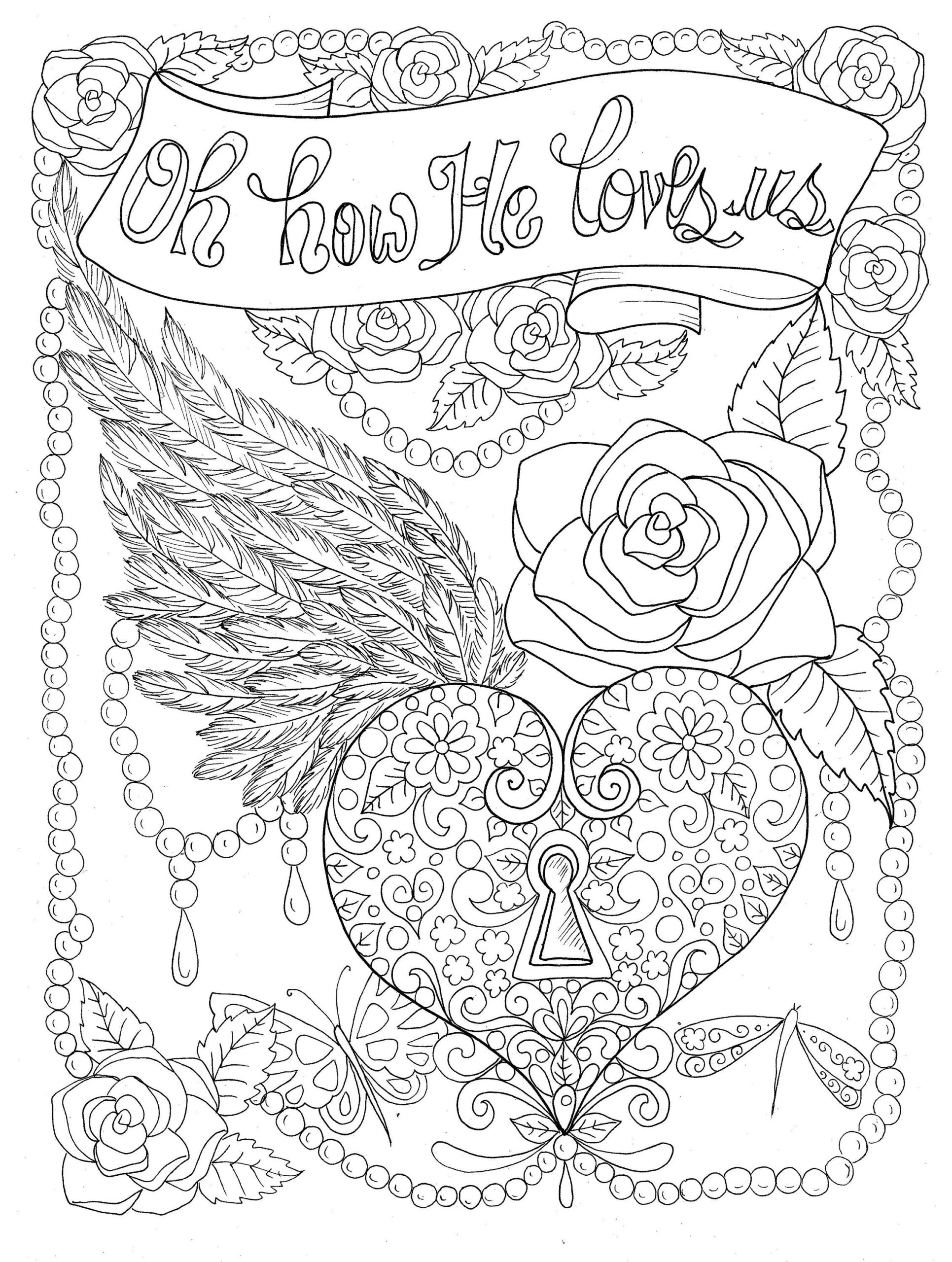 Christian Worship Coloring Page Instant Download church Bible god hymns music color Book adult Coloring Etsy