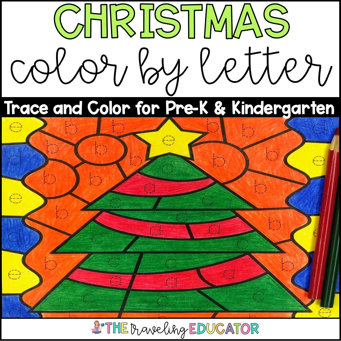 Christmas Color By Letter Christmas Coloring Pages Color By Code Made By Teachers