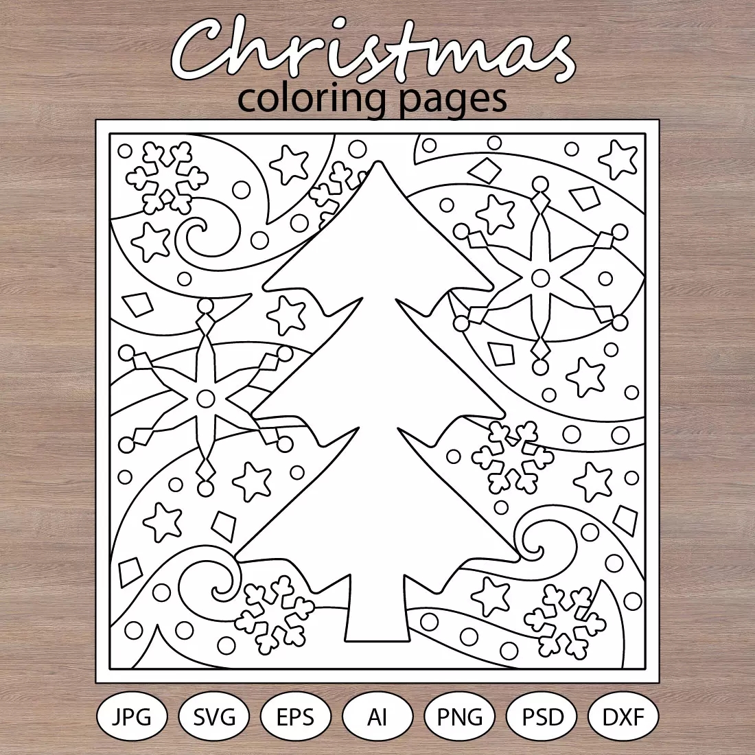 Christmas Coloring Pages 7 Printable Items MasterBundles