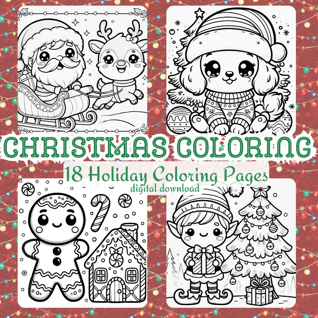 christmas coloring pages for kids 18 printable holiday coloring