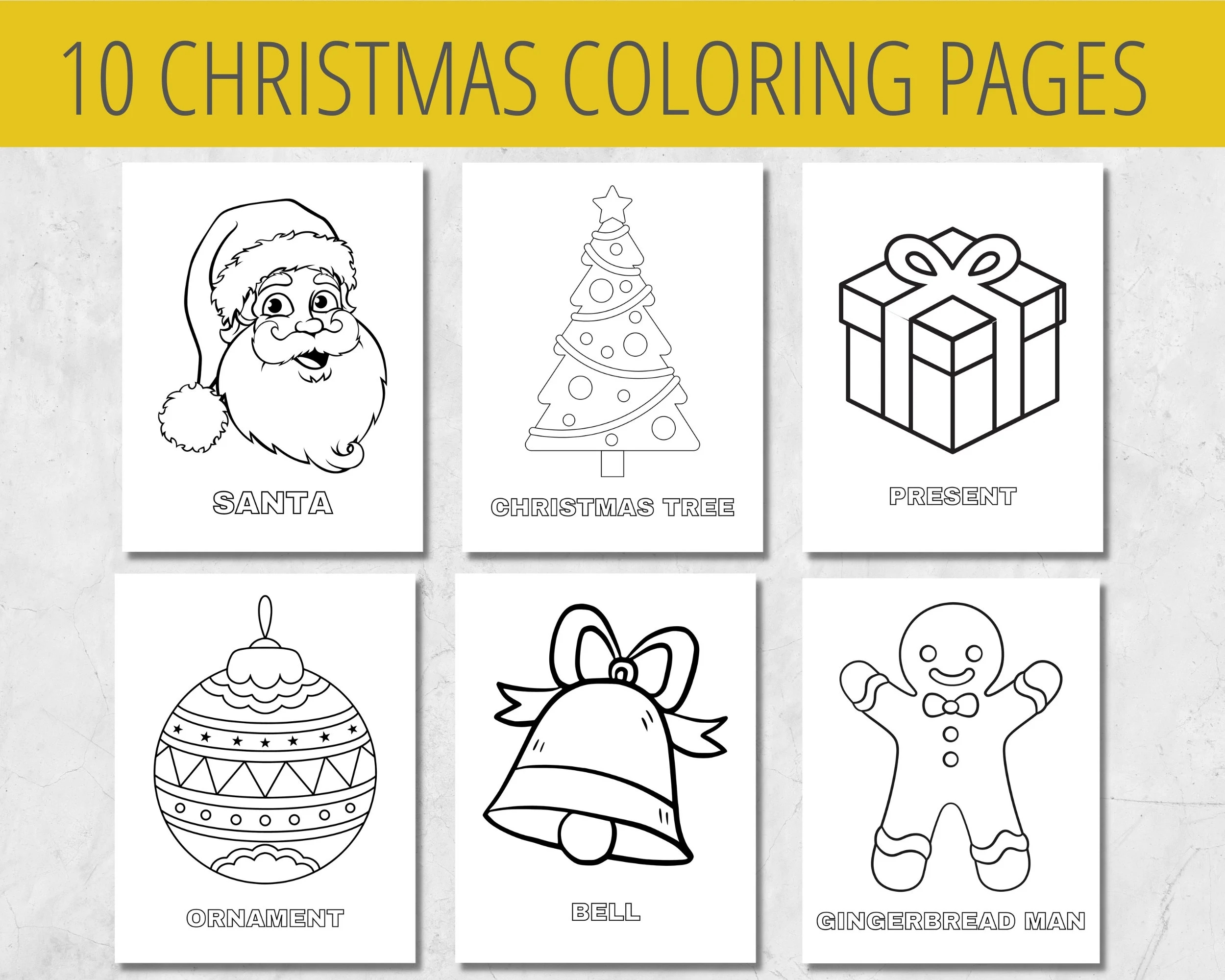 Christmas Coloring Pages For Kids Preschoolers Toddlers 10 Coloring Pages Simple Jumbo Print Preschool Kindergarten Homeschool Etsy Christmas Coloring Pages For Kids Preschoolers Toddlers 10 Coloring Pages Simple Jumbo Print Preschool Kindergarten Homeschool Etsy
