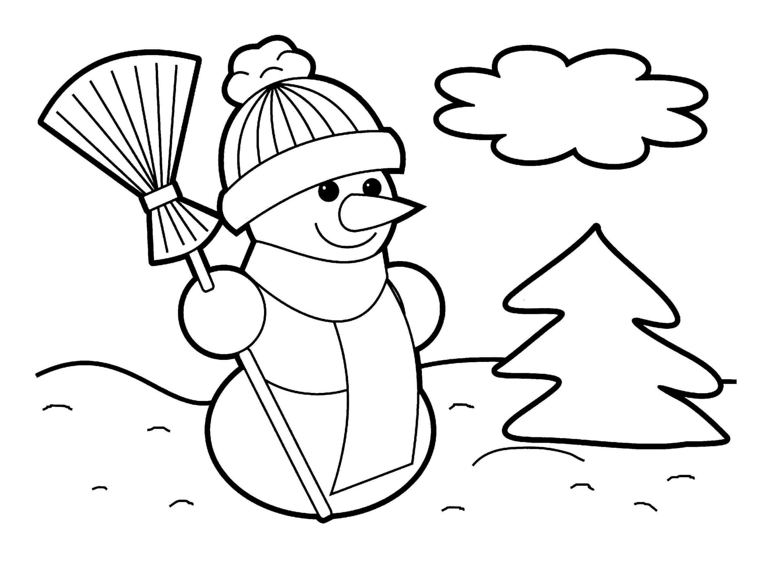 Christmas Printable Coloring Pages For Preschoolers