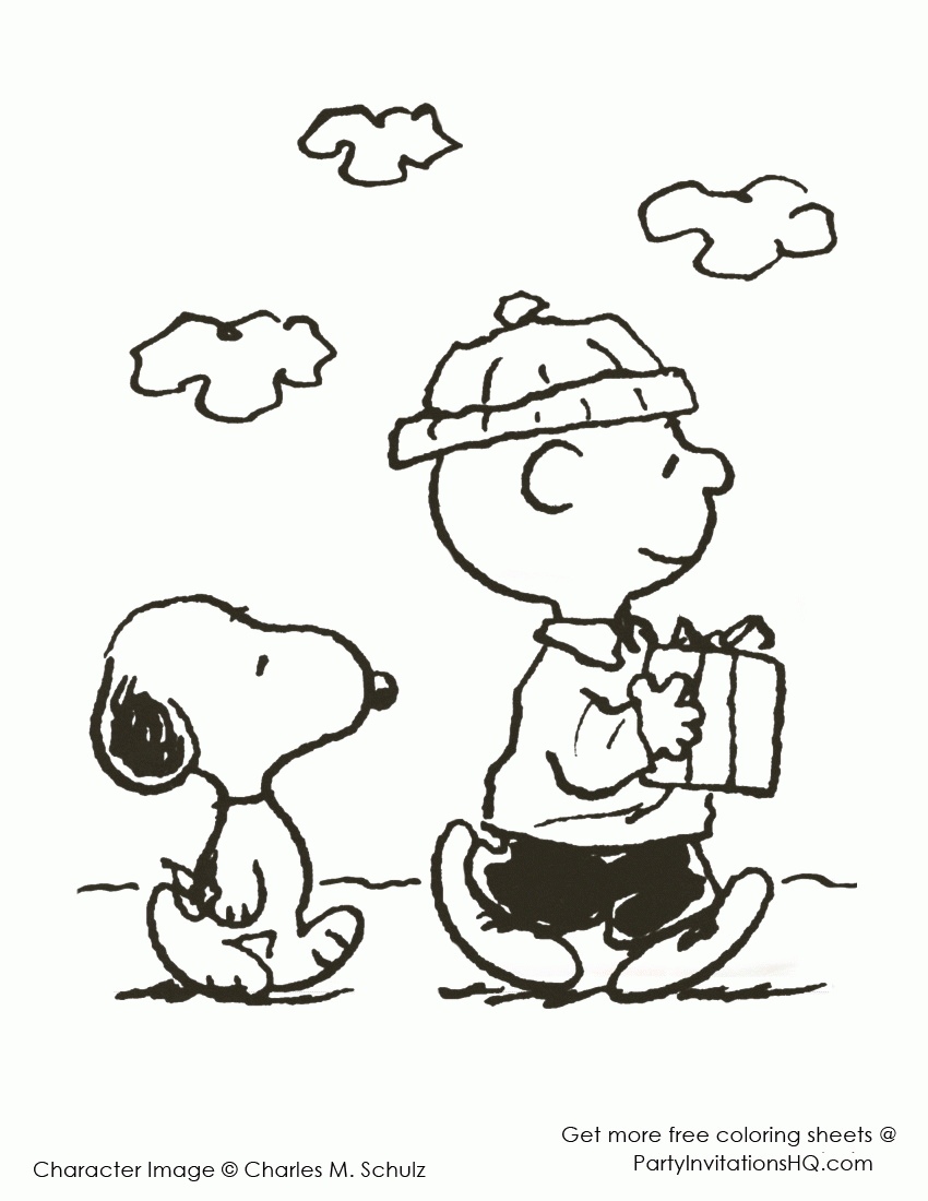 Printable Peanuts Christmas Coloring Pages Printable Peanuts Christmas Coloring Pages