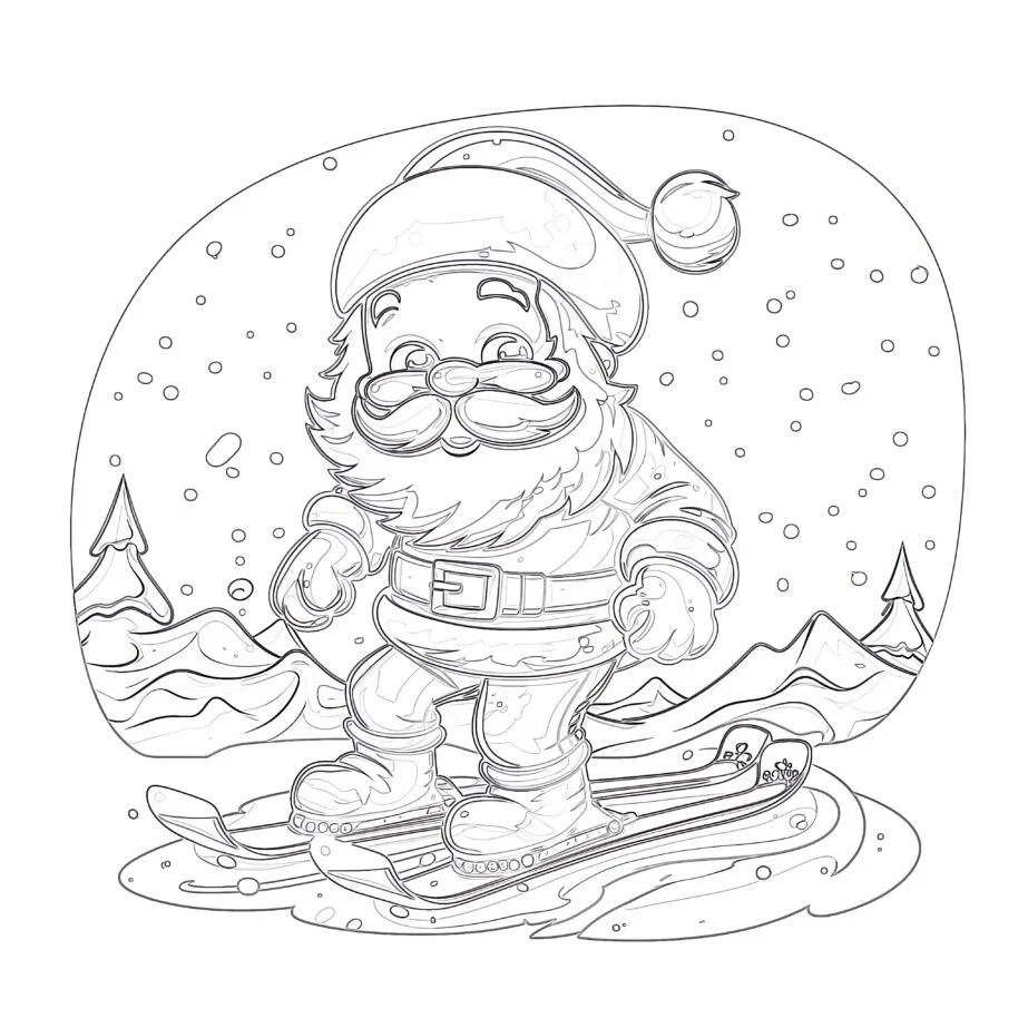 Christmas Coloring Santa Coloring Pages Mimi Panda Christmas Coloring Santa Coloring Pages Mimi Panda