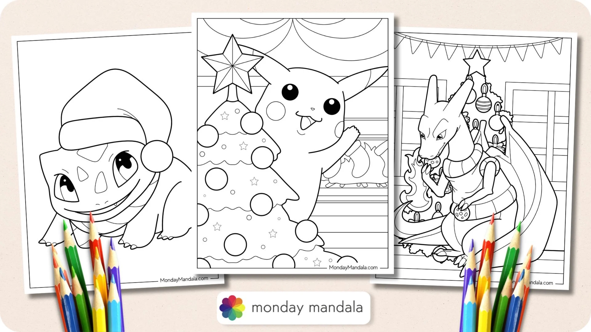 Christmas Pokemon Coloring Pages Free Printables 