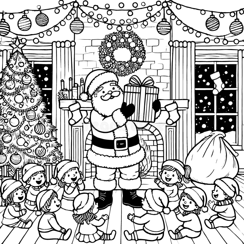 Christmas Santa Gifts Coloring Page Stock Illustrations 799 Christmas Santa Gifts Coloring Page Stock Illustrations Vectors Clipart Dreamstime