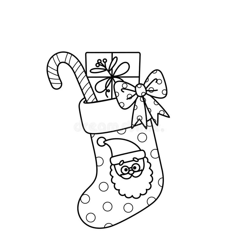 Christmas Stocking Coloring Stock Illustrations 577 Christmas Stocking Coloring Stock Illustrations Vectors U0026 Clipart Dreamstime