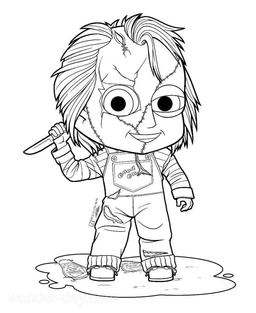 Chucky Coloring Pages WONDER DAY Coloring Pages For Children And Adults Chucky Coloring Pages WONDER DAY Coloring Pages For Children And Adults
