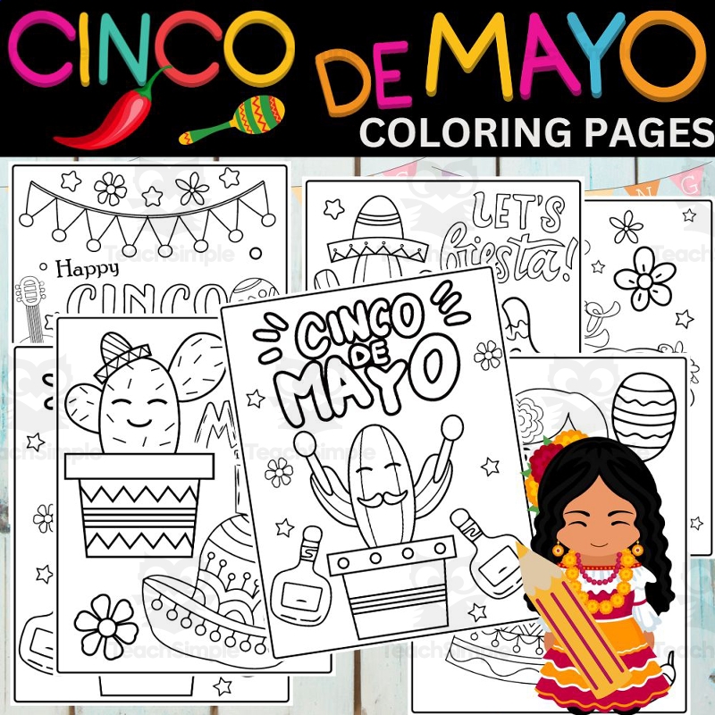 Cinco De Mayo Coloring Pages L Mexican Fiesta