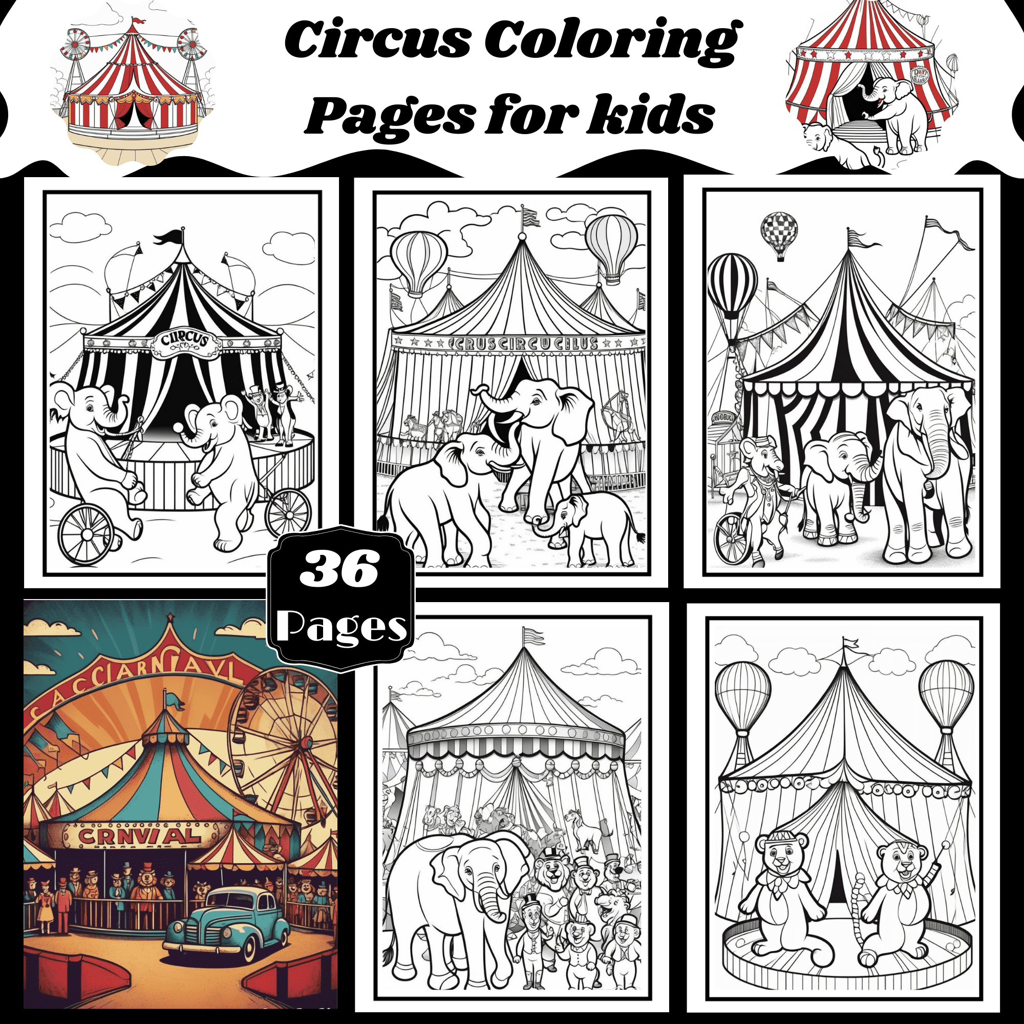 Circus Coloring Pages For Kids Made By Teachers Circus Coloring Pages For Kids Made By Teachers