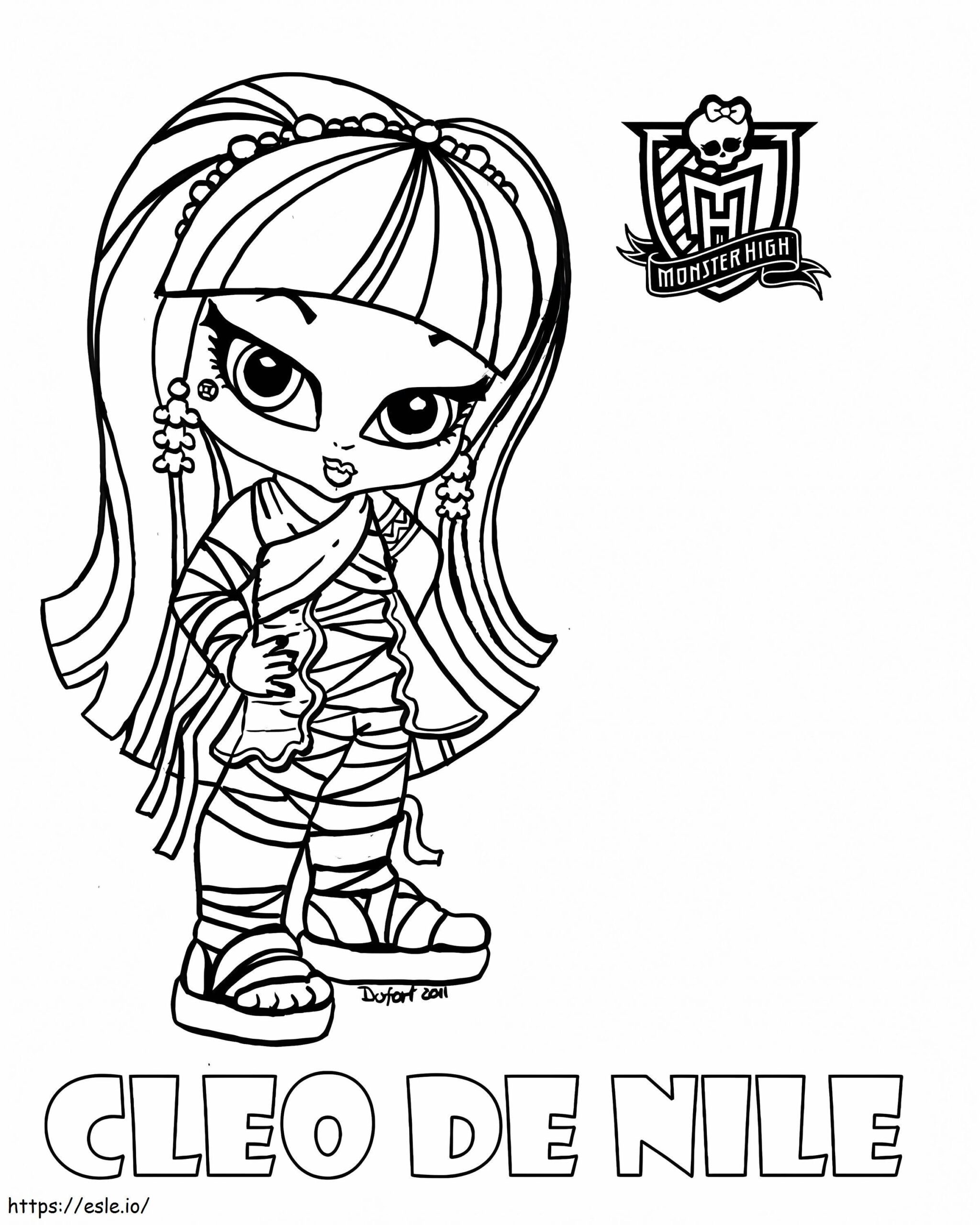 Cleo De Nile Baby Monster High Coloring Page