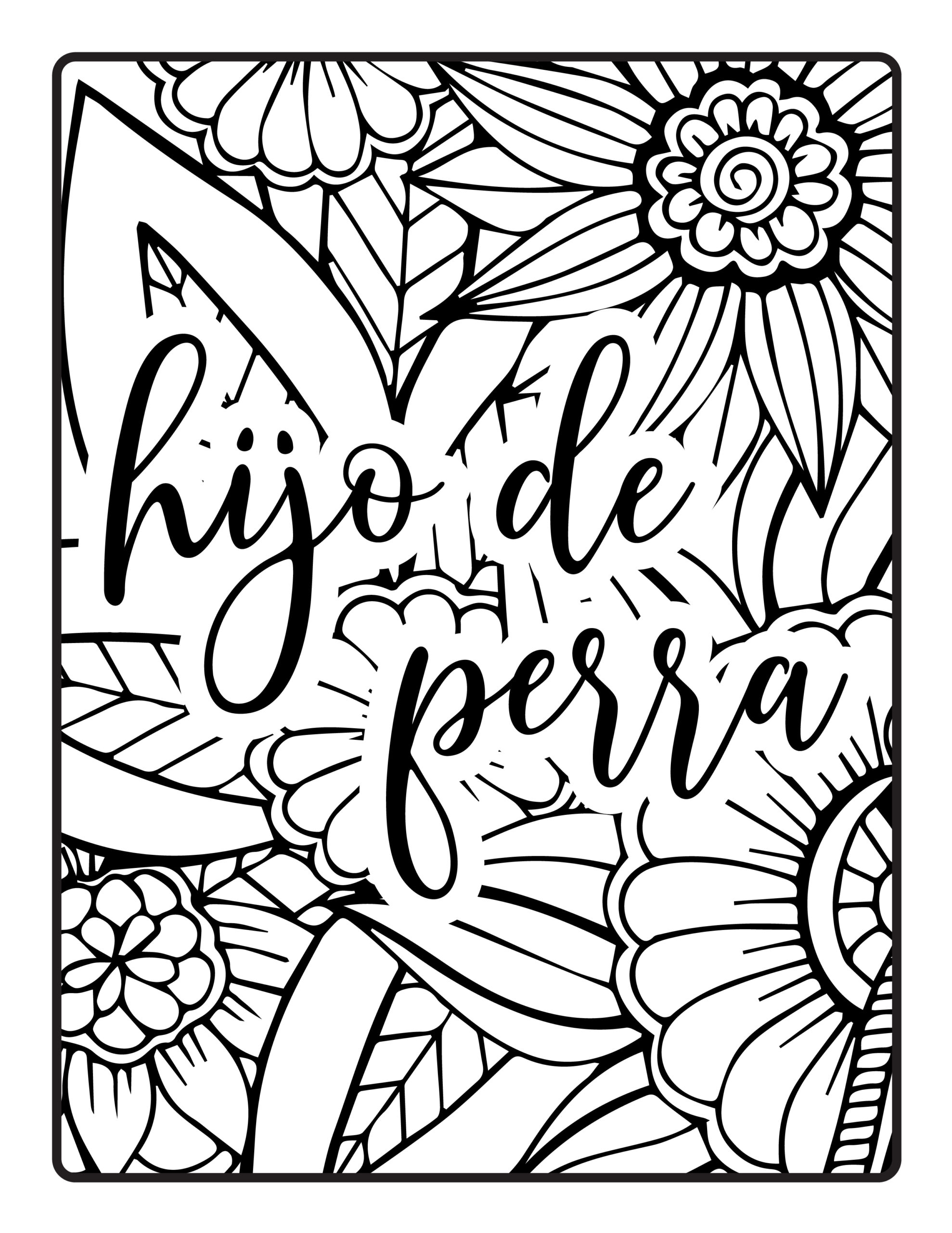 Color Your Way To Fluency Spanish Swear Words Coloring Pages And Worksheets