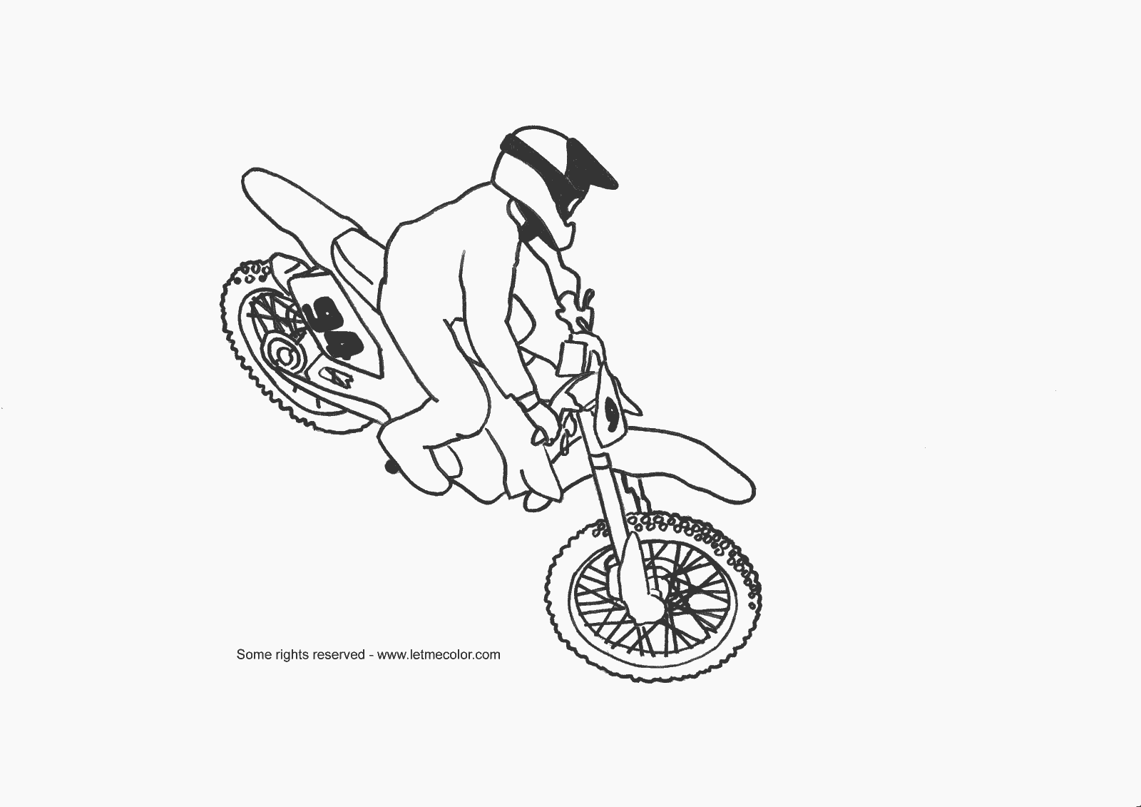 Free Printable Coloring Pages Of Dirt Bikes