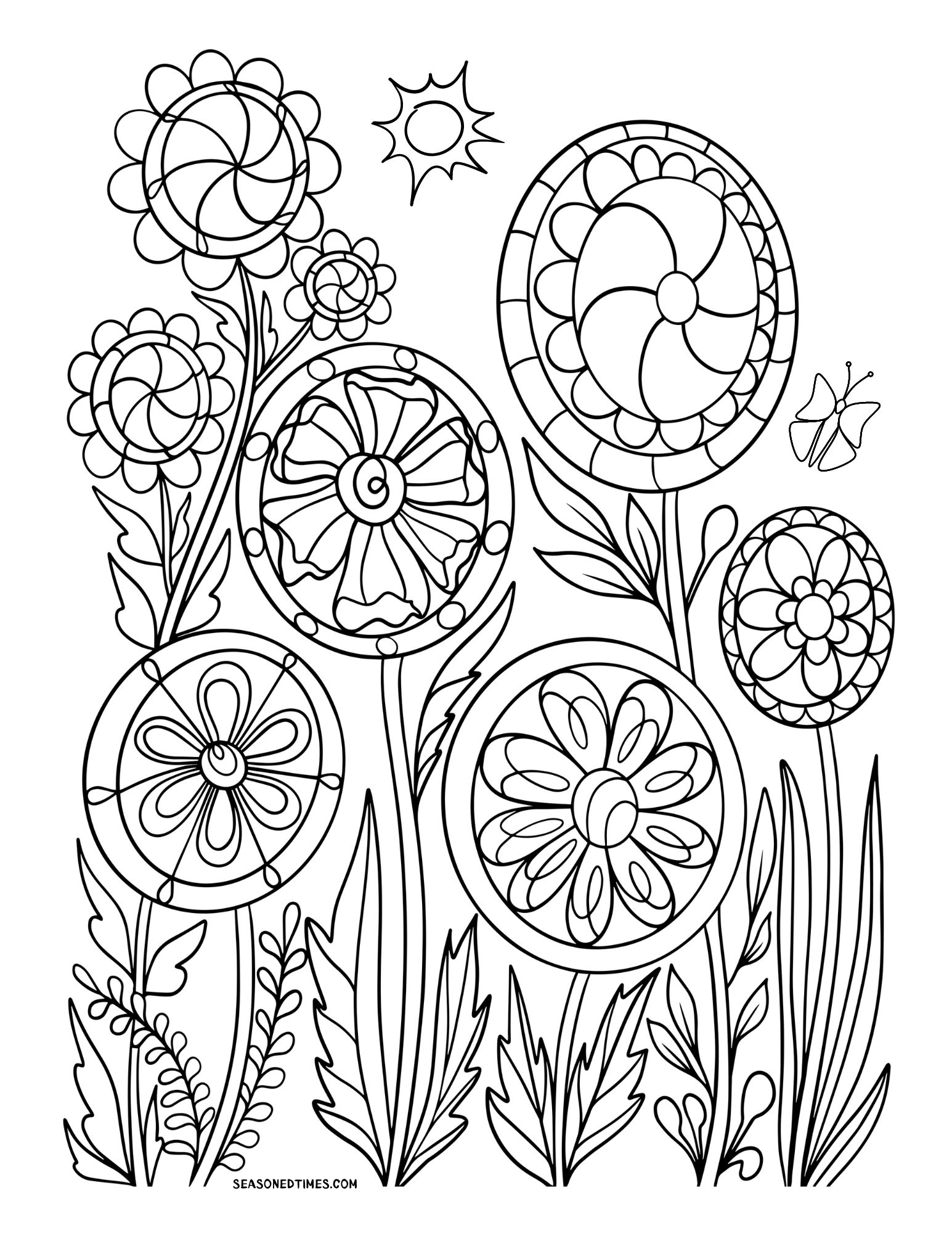 Free Printable Easy Coloring Pages For Seniors Free Printable Easy Coloring Pages For Seniors