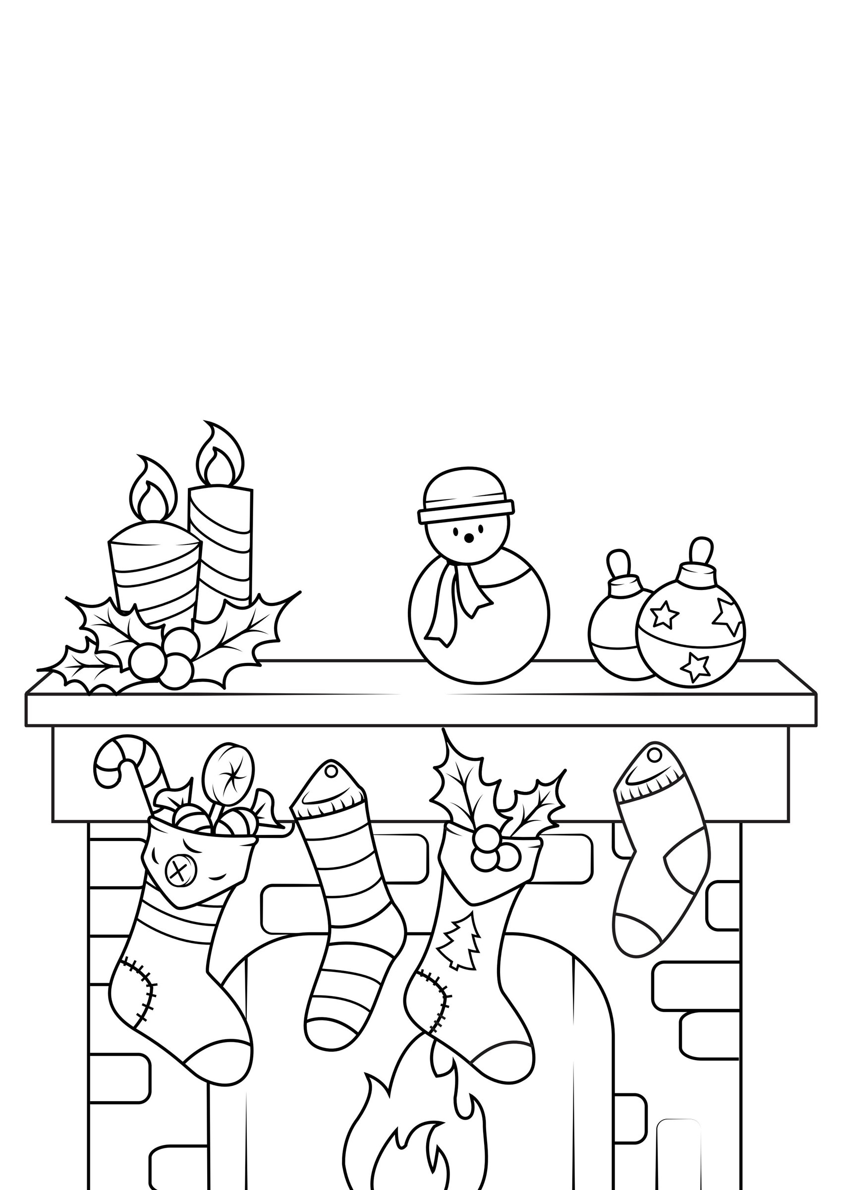 Printable Christmas Stocking Coloring Pages Printable Christmas Stocking Coloring Pages