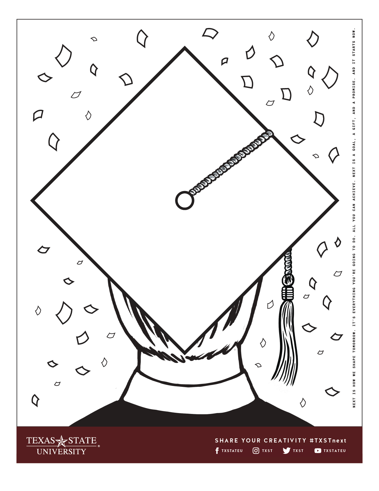 Coloring Pages Brand Guidelines Texas State University