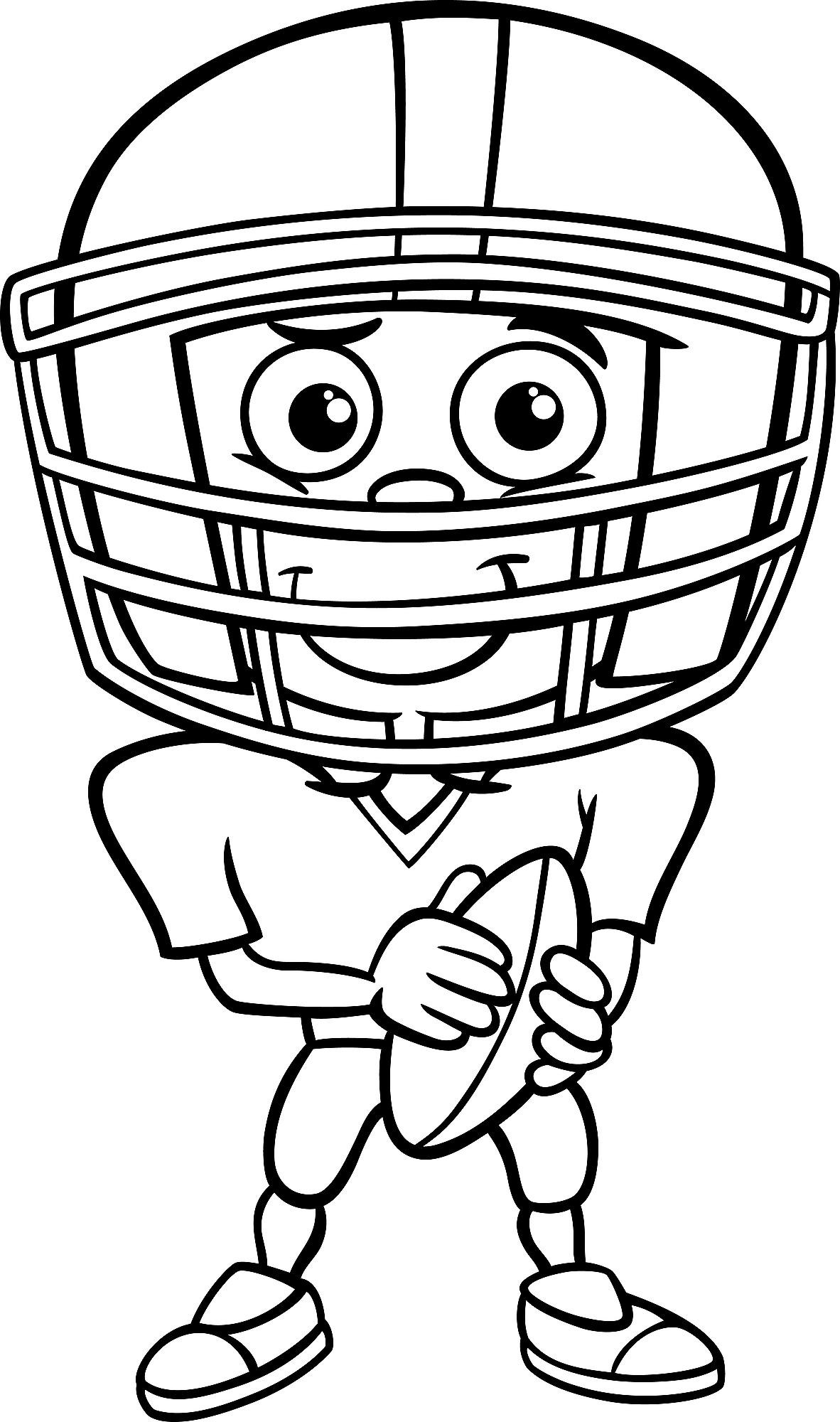 Coloring Pages Coloring Book Football Pages Sports Pictures Printable Activity Stunning