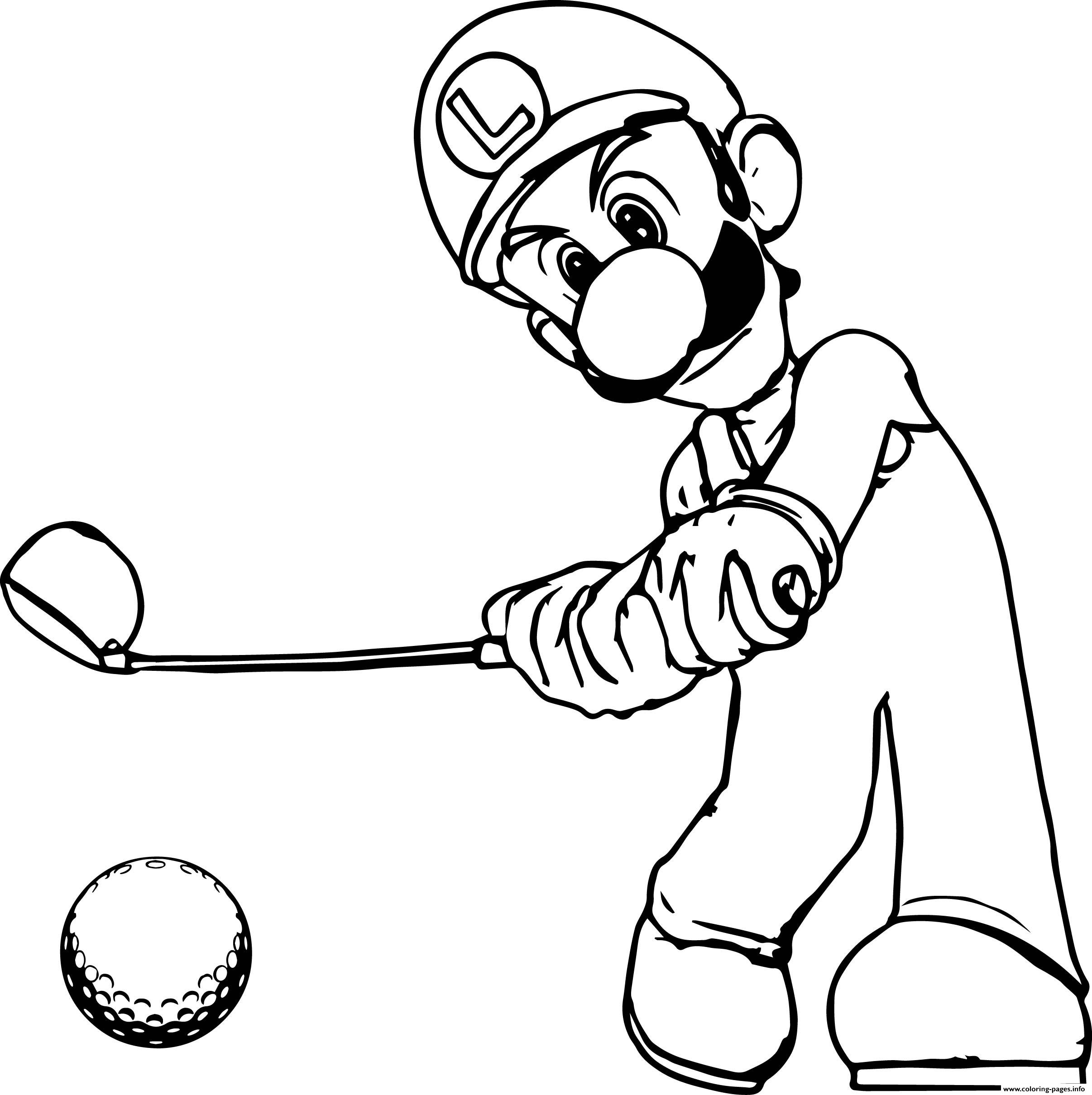 Free Coloring Pages Of Mario And Luigi