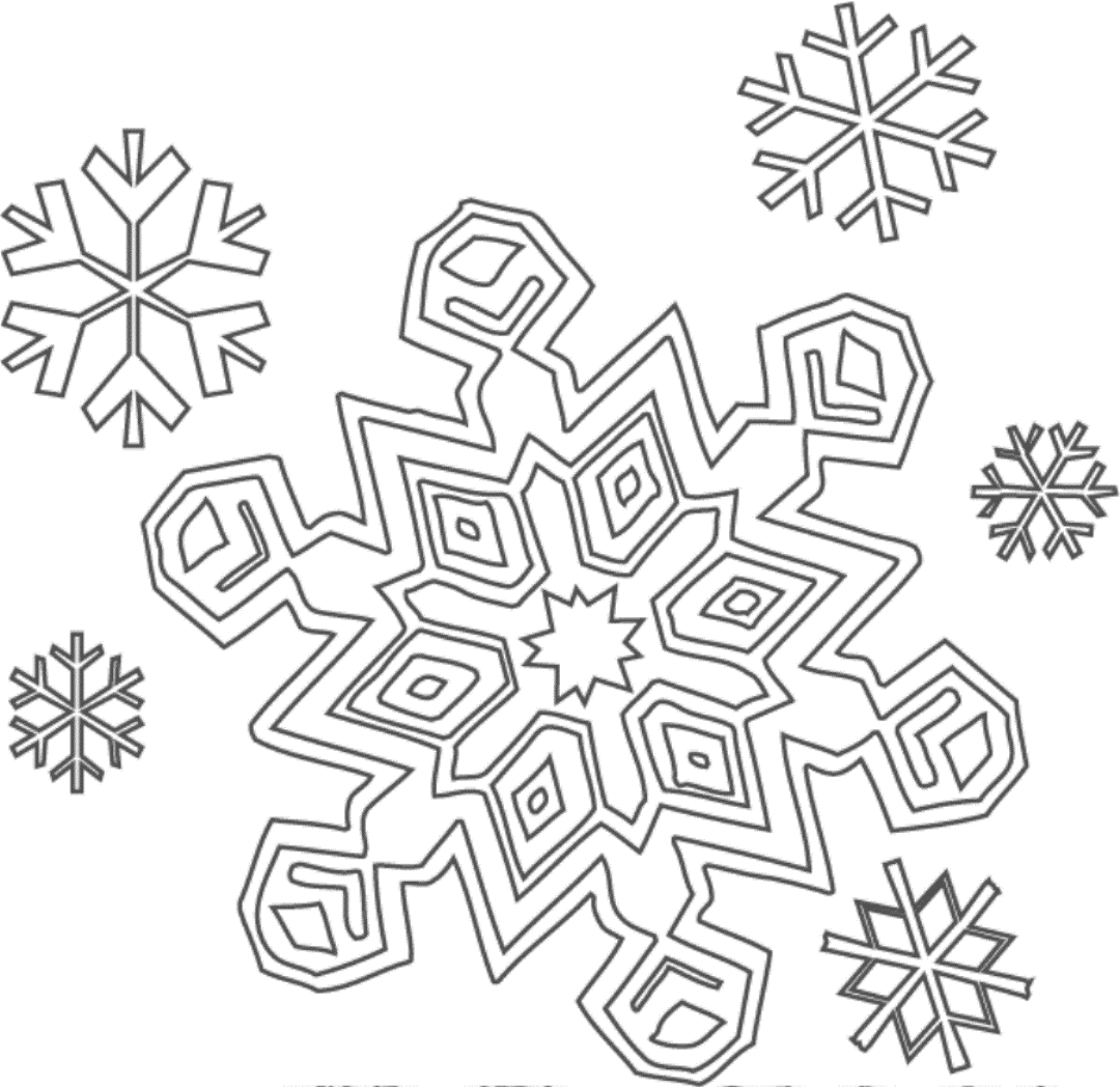 Free Snowflake Printable Coloring Pages