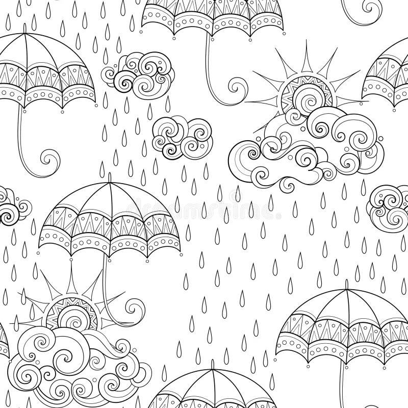 Free Rainy Day Coloring Pages