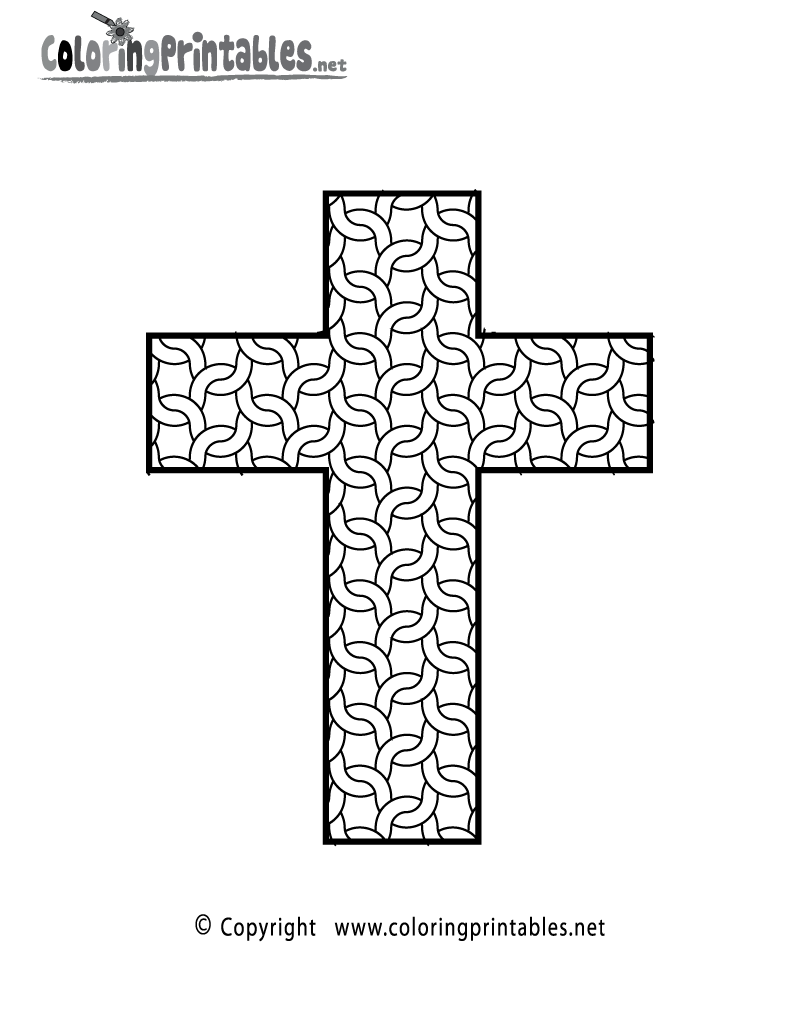 Complex Cross Coloring Page A Free Adult Coloring Printable Complex Cross Coloring Page A Free Adult Coloring Printable