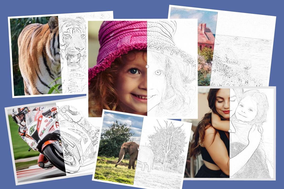 convert photo to coloring page online mimi panda