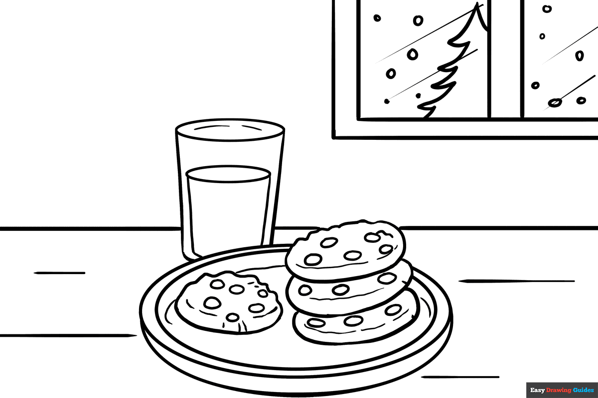 Printable Cookie Coloring Page