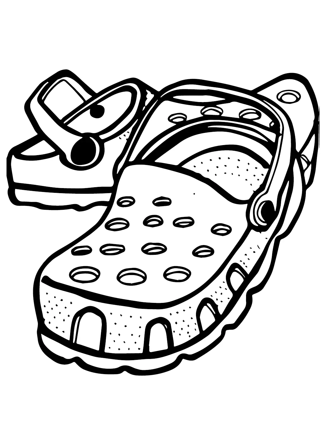 Crocs Printable Coloring Pages