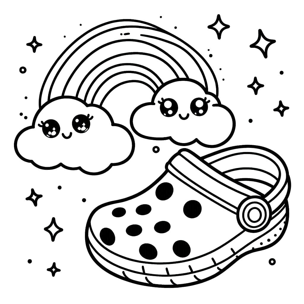 Crocs Free For Kids Coloring Page Download Print Or Color Online For Free