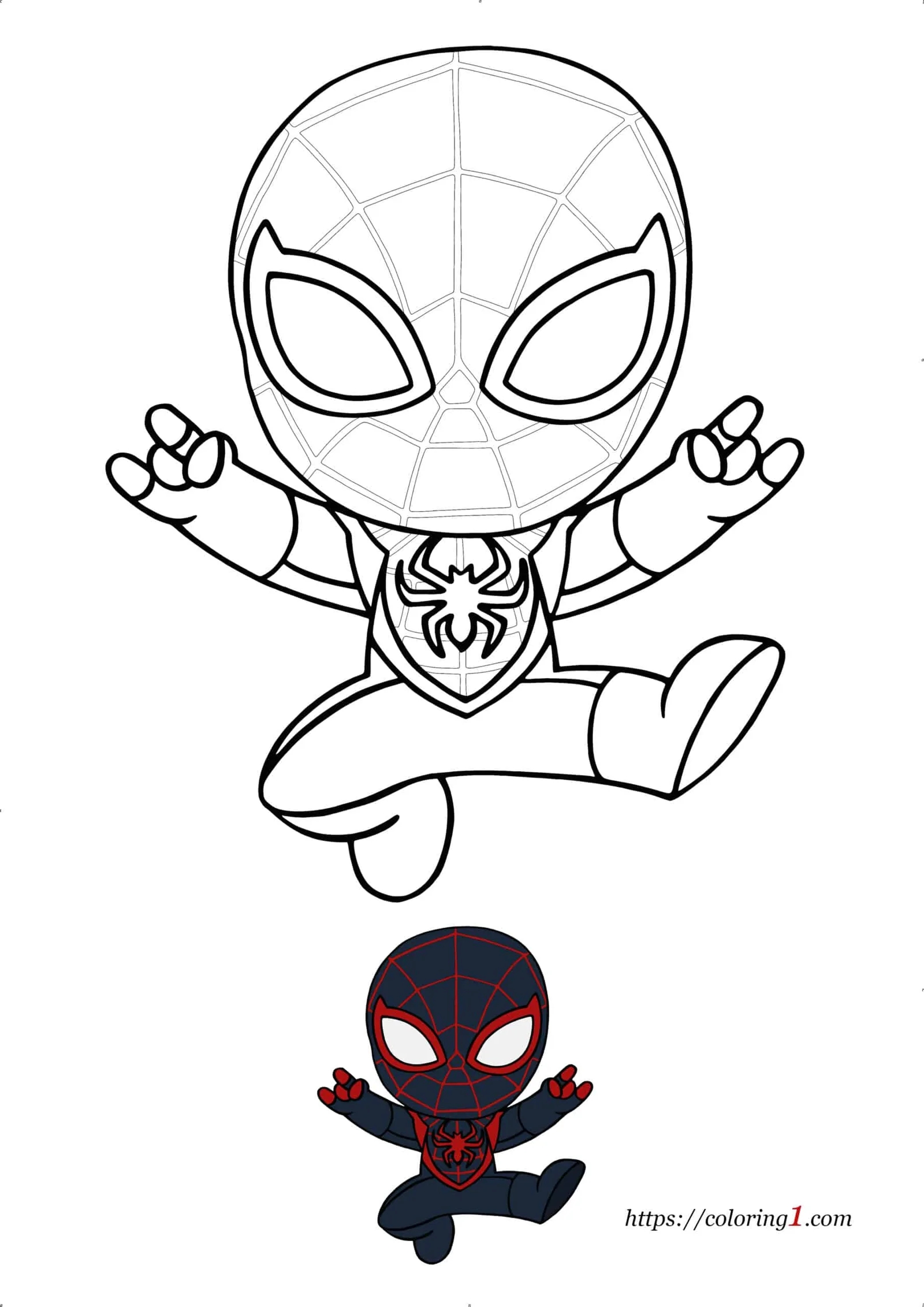 Spider Man Coloring Page Free