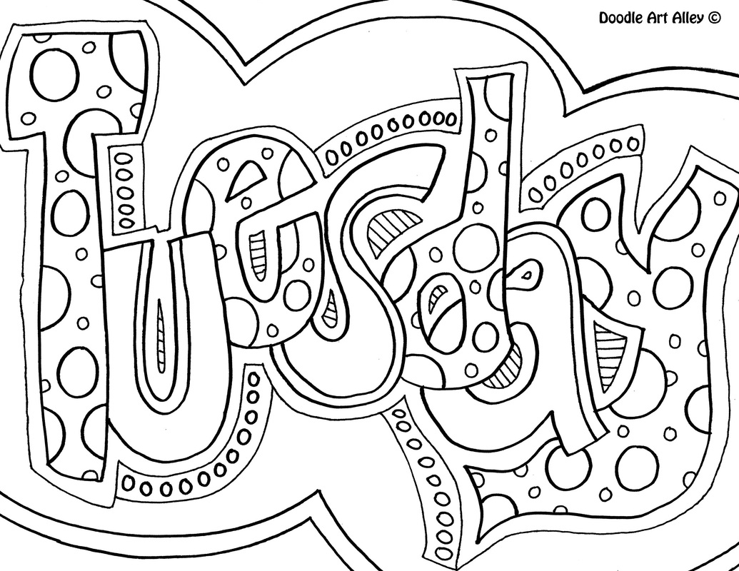 Days Of The Week Coloring Pages CLASSROOM DOODLES Days Of The Week Coloring Pages CLASSROOM DOODLES