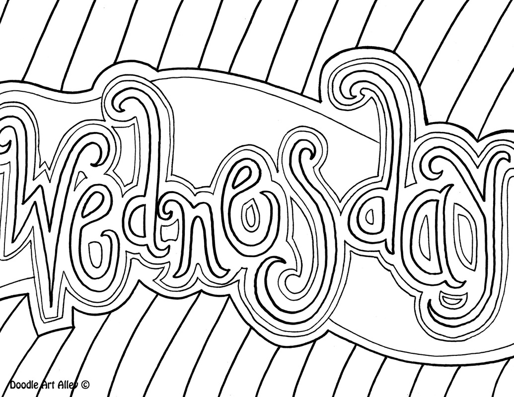 Days Of The Week Coloring Pages CLASSROOM DOODLES Days Of The Week Coloring Pages CLASSROOM DOODLES