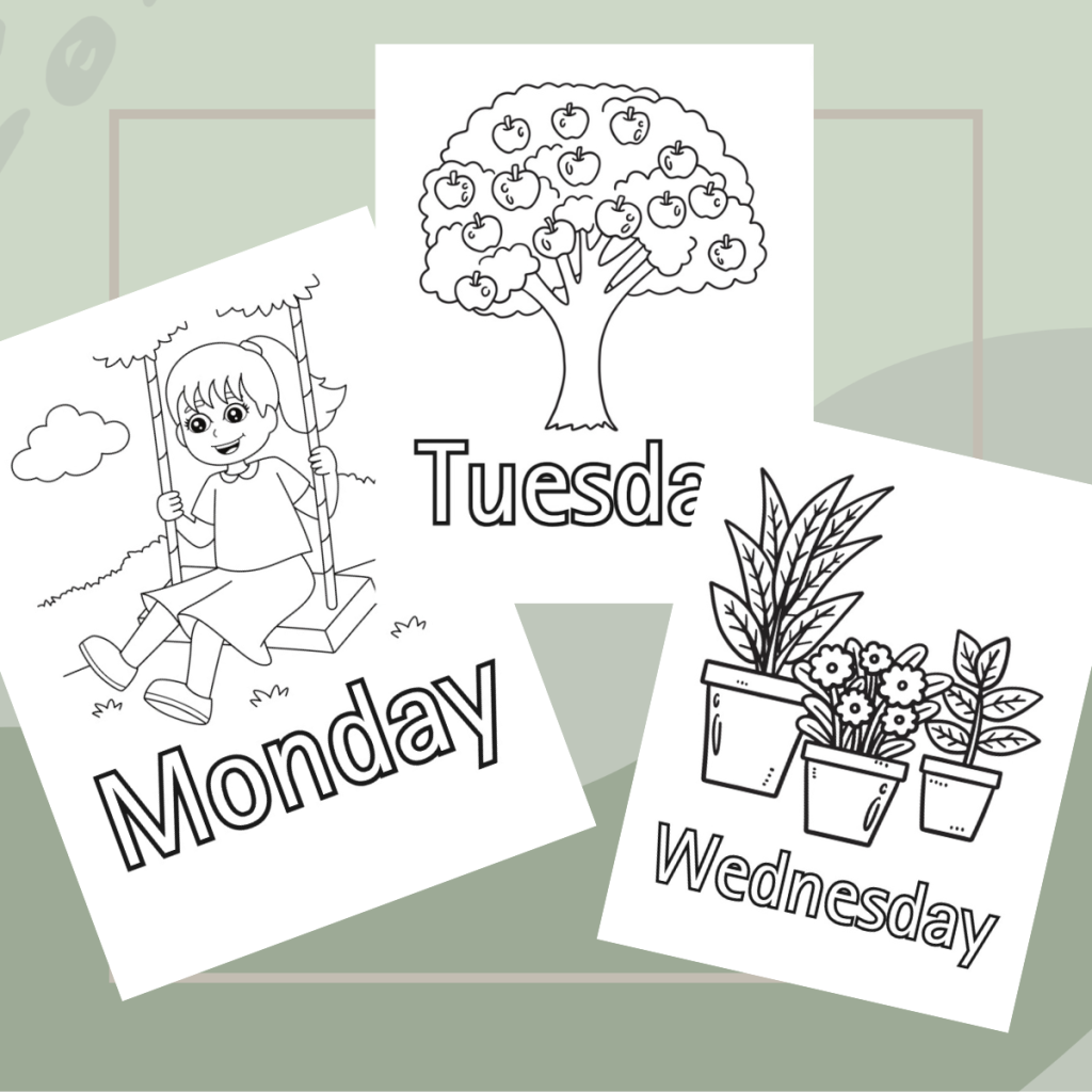 Days Of The Week Free Printable Display And Coloring Sheets Our Life Homeschooling Days Of The Week Free Printable Display And Coloring Sheets Our Life Homeschooling