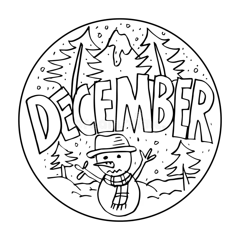 December Coloring Pages Stock Illustrations 983 December Coloring Pages Stock Illustrations Vectors Clipart Dreamstime