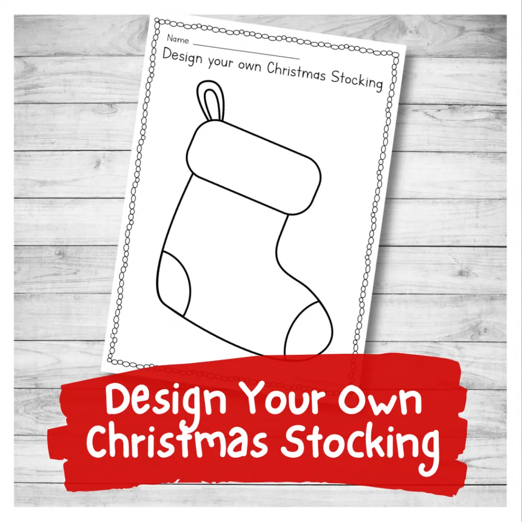 Design You Own Christmas Stocking Printable Template For Kids Nurtured Neurons Design You Own Christmas Stocking Printable Template For Kids Nurtured Neurons