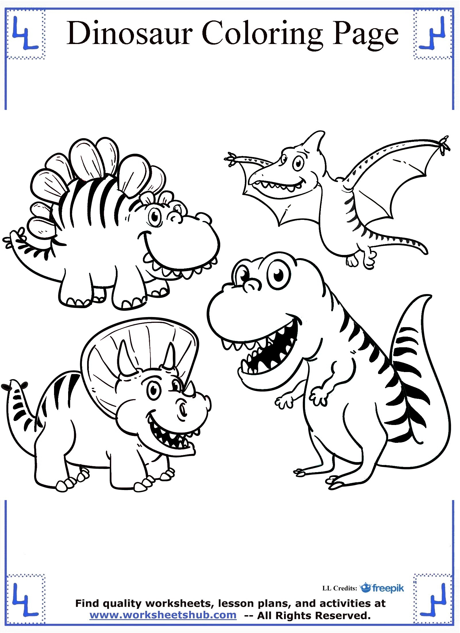 Dinosaur Coloring Pages Dinosaur Coloring Pages