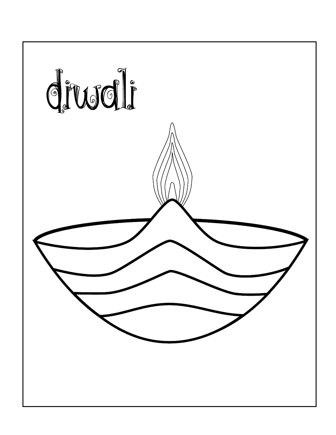 Free Printable Diwali Coloring Pages