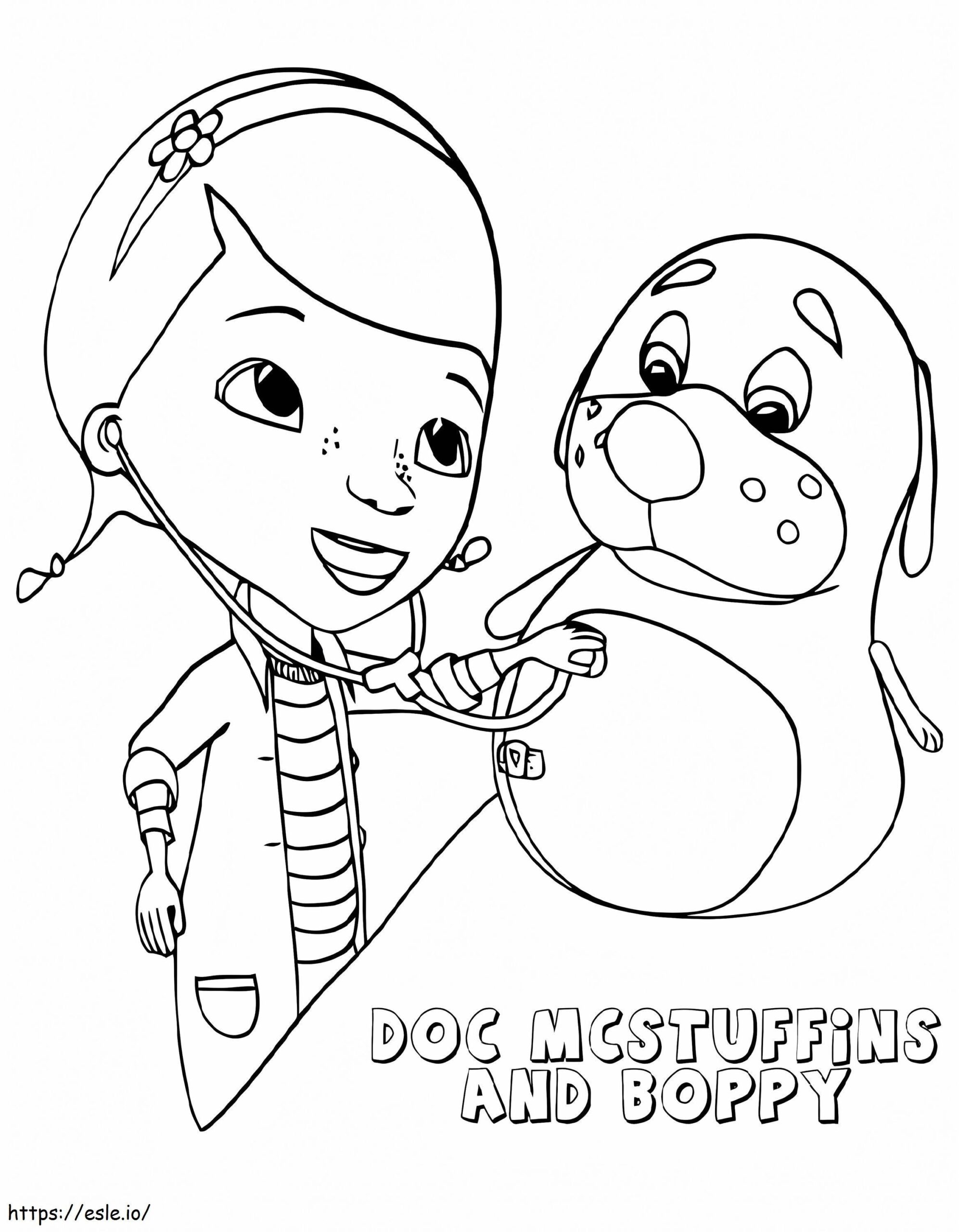 Doc McStuffins And Bobby Coloring Page