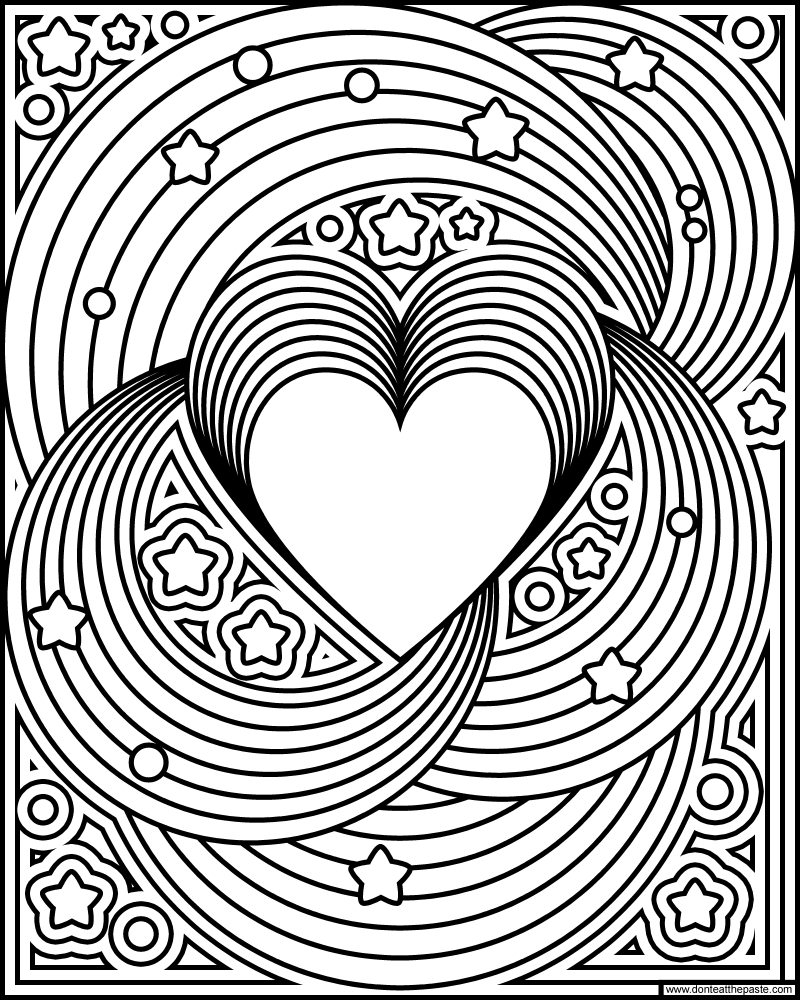Don t Eat The Paste Rainbow Love Coloring Page