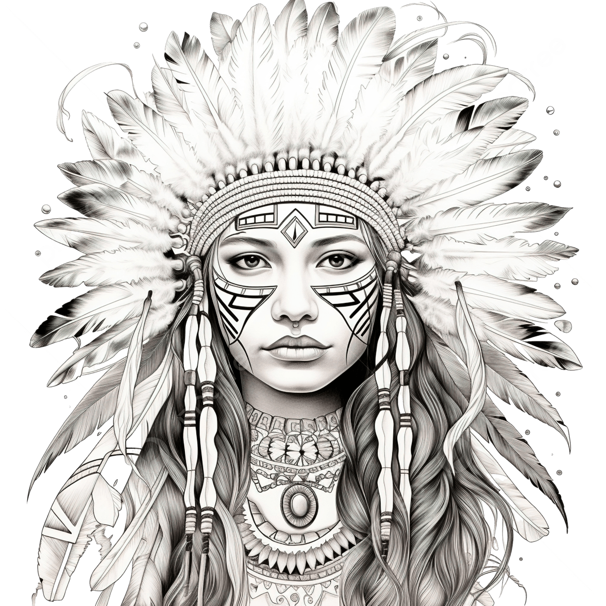 Native American Coloring Pages Free
