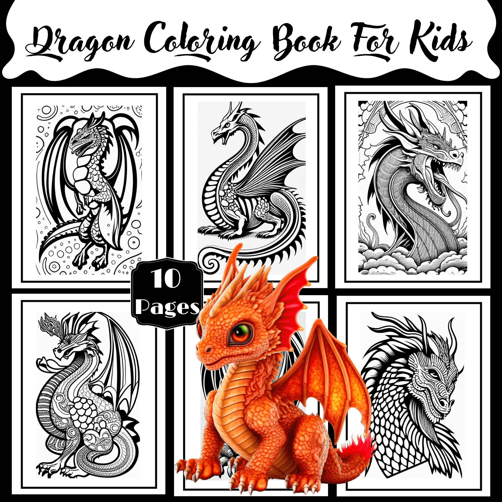 Dragon Coloring Book For Kids Made By Teachers Dragon Coloring Book For Kids Made By Teachers